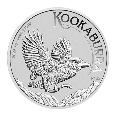 A picture of a 1 oz Silver Australian Kookaburra (2024)
